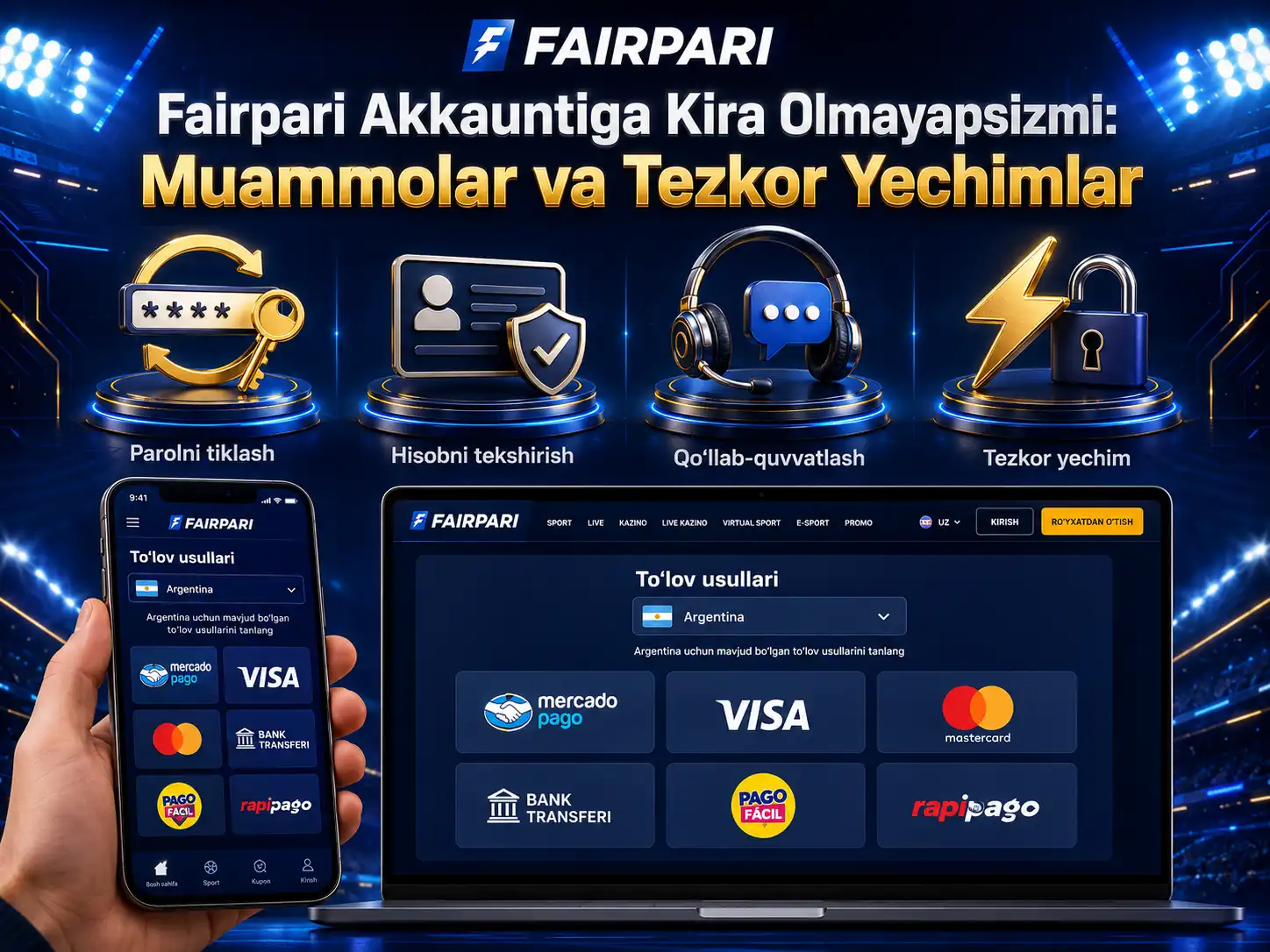 Fairpari Akkauntiga Kira Olmayapsizmi: Muammolar va Tezkor Yechimlar